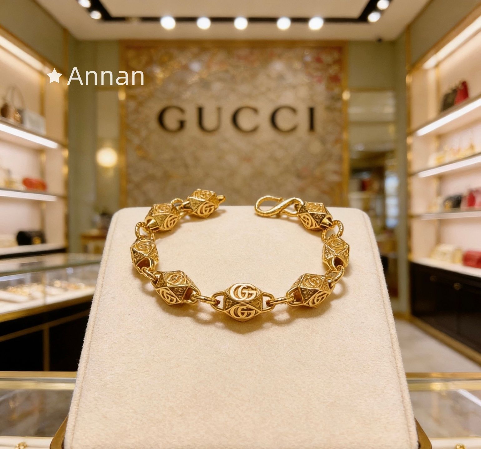 美品 期間限定☆ 新品 GUCCI グッチ ブレスレット バングル リストバンド メンズ 結婚式 卒業式 清楚 イベント 入学式