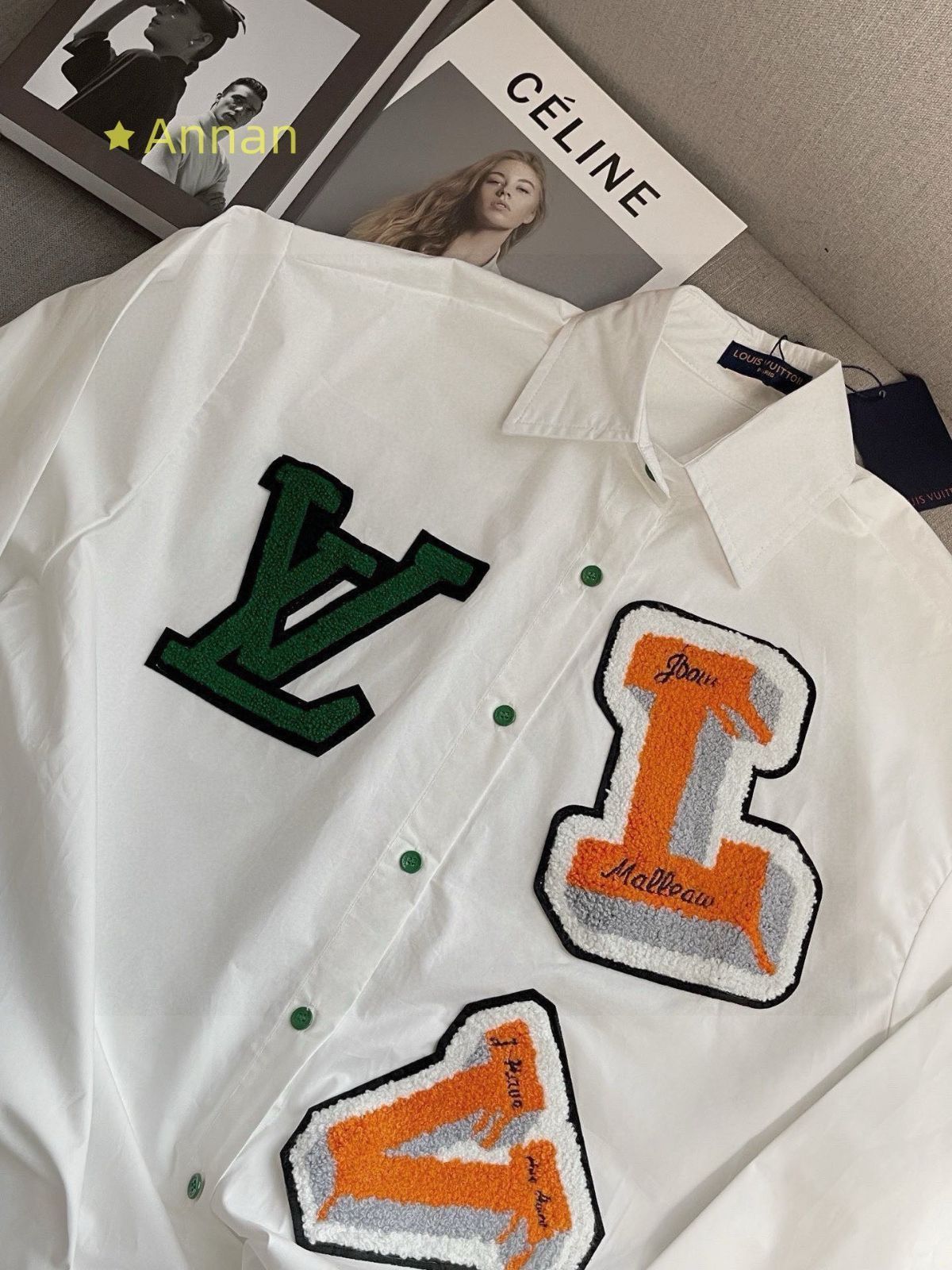 激レア 超美品 新品！新品 タグ付 LV LOUIS VUITTON ルイヴィトン 長袖シャツ メンズ レディース ユニセックス カジュアル