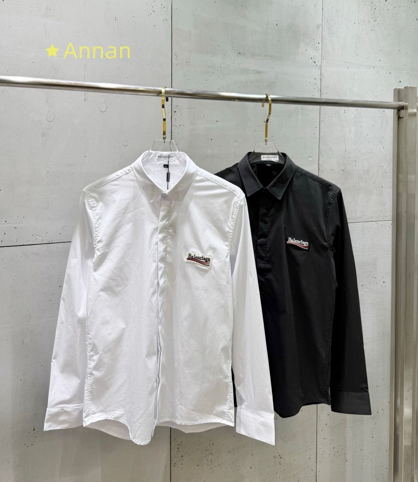 ★★新品 タグ付 BALENCIAGA バレンシアガ長袖シャツ メンズ レディース ユニセックス カジュアル