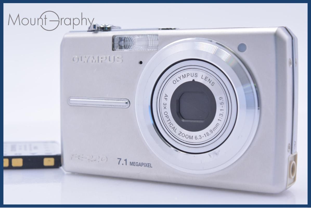 【動作保証】 オリンパス OLYMPUS FE-220 3x バッテリー付属 同梱無料 #am8356