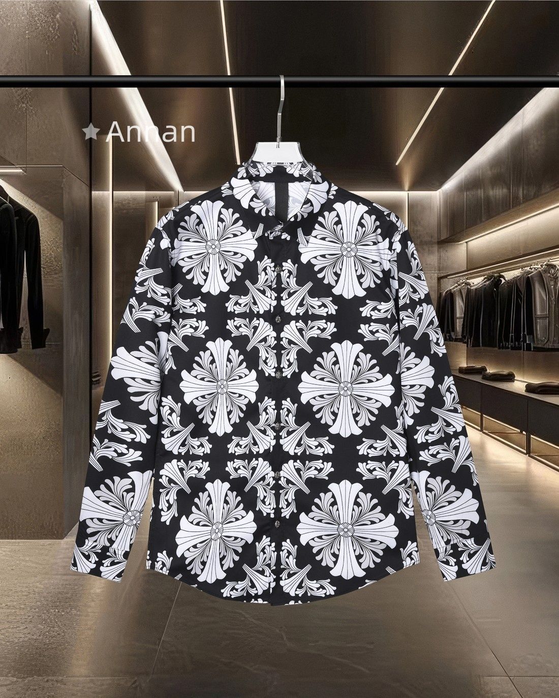 超美品 限定品 超美品 超美品 新品 タグ付 CHROME HEARTS クロムハーツ 長袖シャツ メンズ レディース ユニセックス カジュアル