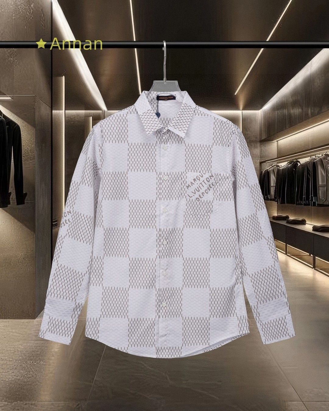 超極SSS美品 良品新品 タグ付 LV LOUIS VUITTON ルイヴィトン 長袖シャツ メンズ レディース ユニセックス カジュアル