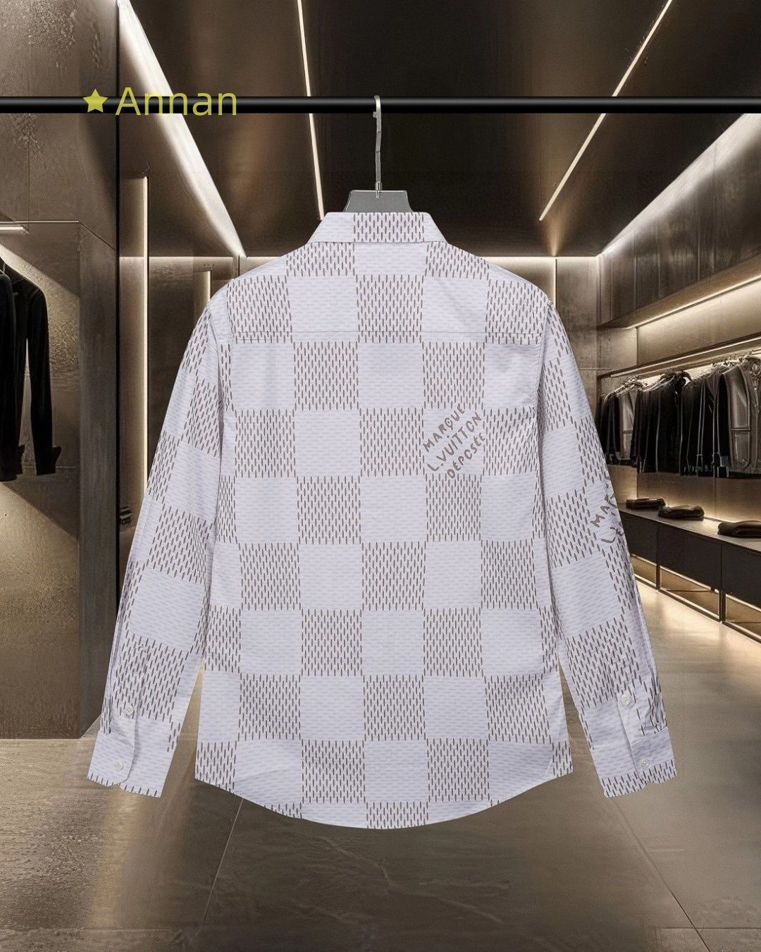 超極SSS美品 良品新品 タグ付 LV LOUIS VUITTON ルイヴィトン 長袖シャツ メンズ レディース ユニセックス カジュアル