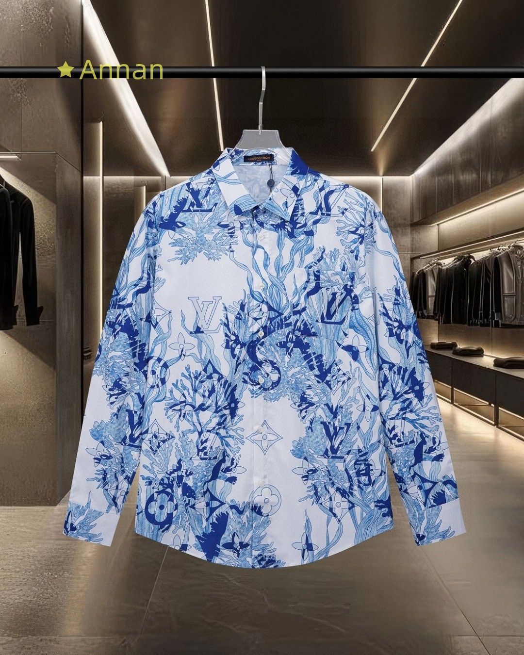 【特価】超美品 限定品 限界価格新品 タグ付 LV LOUIS VUITTON ルイヴィトン 長袖シャツ メンズ レディース ユニセックス カジュアル