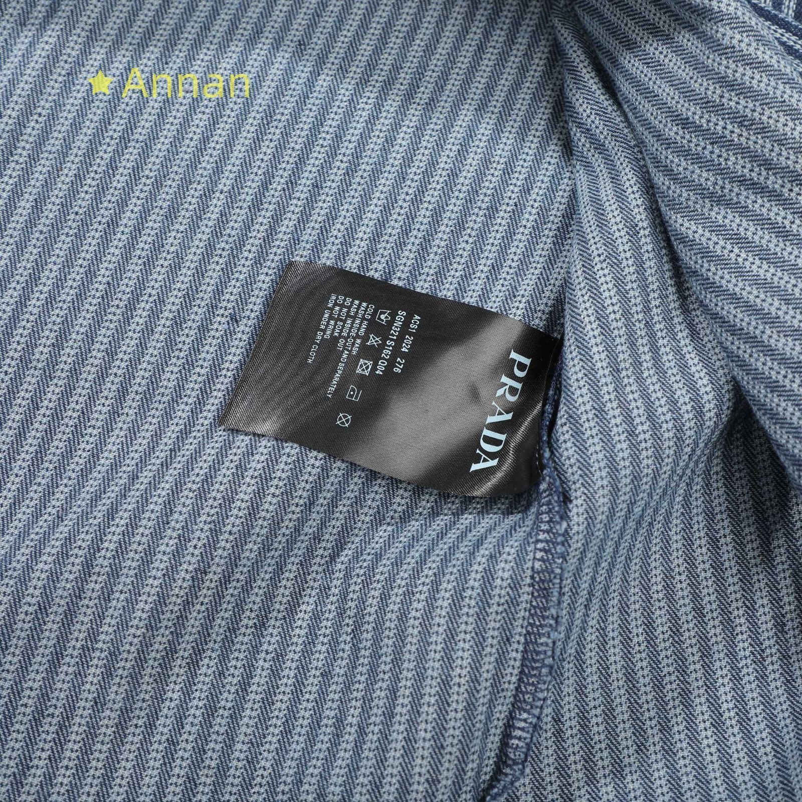 超極SSS新品 タグ付 PRADA プラダ 長袖シャツ メンズ レディース ユニセックス カジュアル