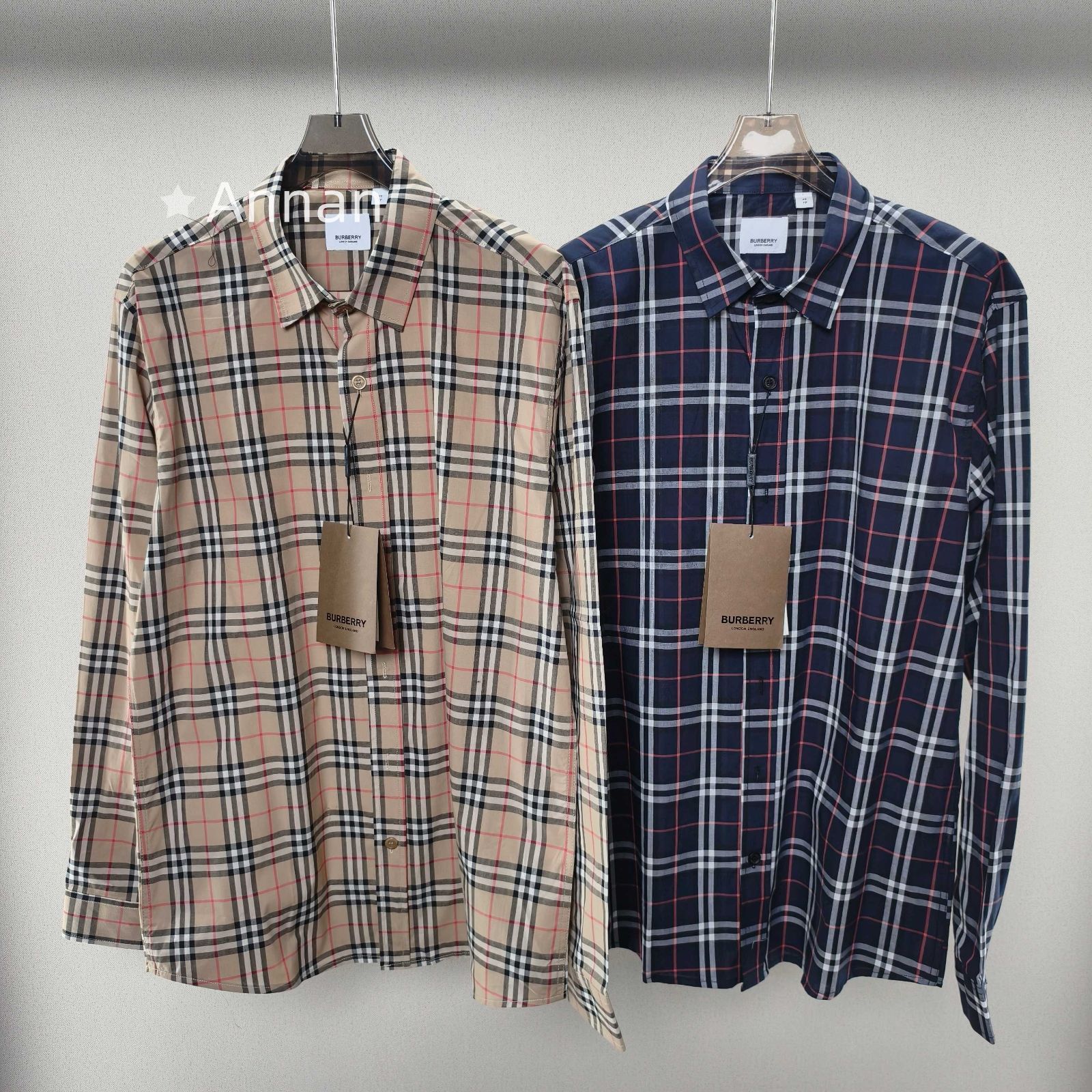 限定価格 本日特価 本日限定！新品 タグ付 BURBERRY バーバリー長袖シャツ メンズ レディース ユニセックス カジュアル