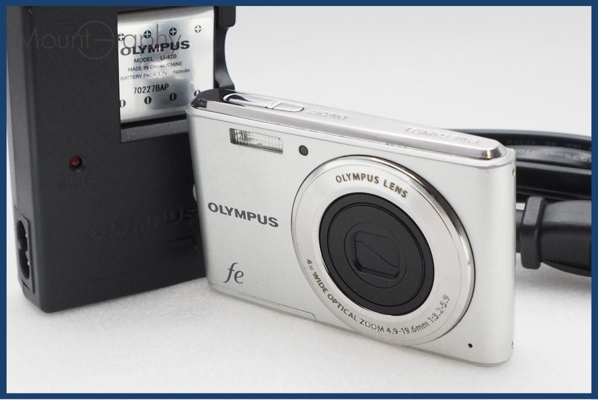 【動作保証】 OLYMPUS オリンパス FE-4050 バッテリー&充電器付属 同梱無料 #i11127