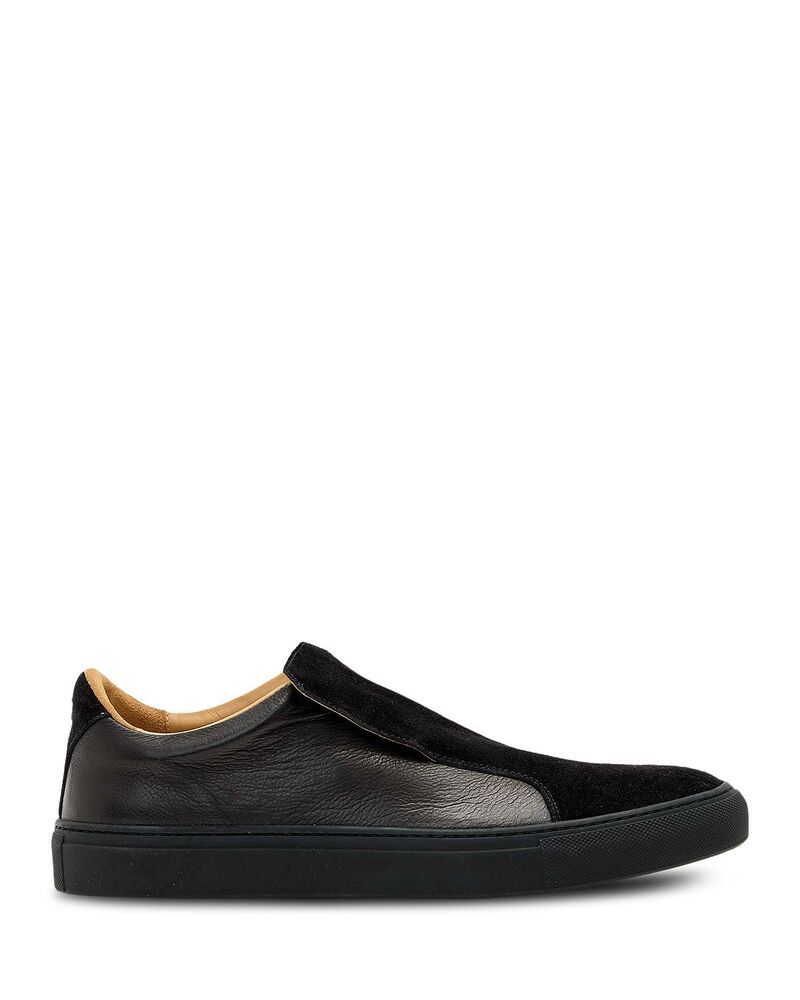 ジョンバルベイトス メンズ シューズ スニーカー レース John Varvatos Mens 315 Reed Laceless Low Top Sneaker Black ブラック