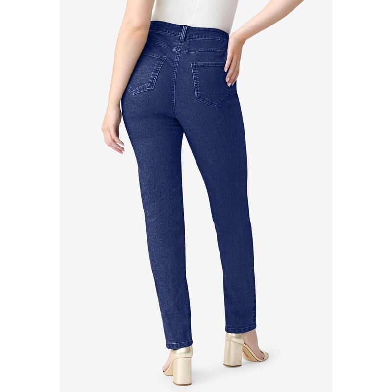 ロアマンズ レディース ボトムス デニムパンツ ストレート プラスサイズ Roamans Womens Plusize Classic Stretch Straight Leg Jean Light