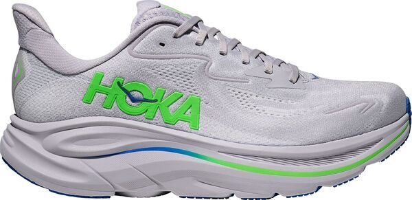 ホカオネオネ メンズ シューズ スニーカー HOKA Mens Clifton 10 Running Shoes Ash GreyNeon Green グレー