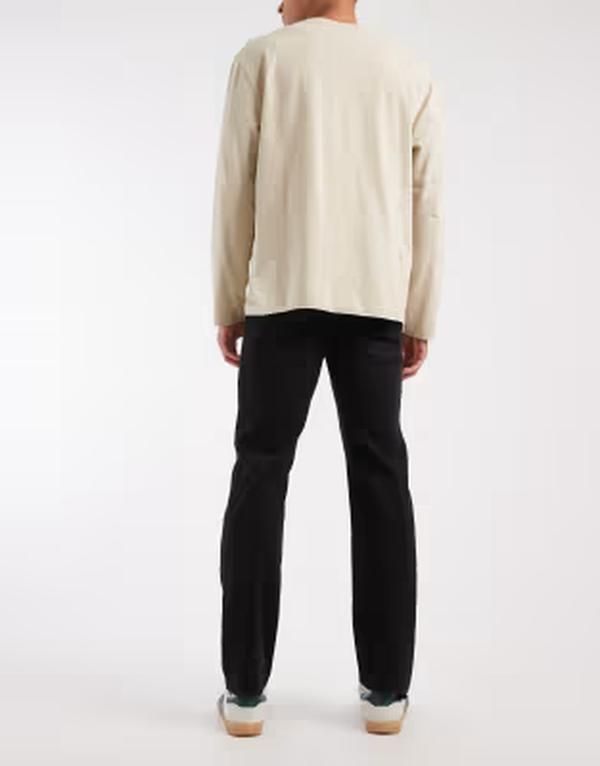 ジャック アンド ジョーンズ メンズ ボトムス デニムパンツ ジーンズ Jack Jones Clark straight fit jeans Black ブラック