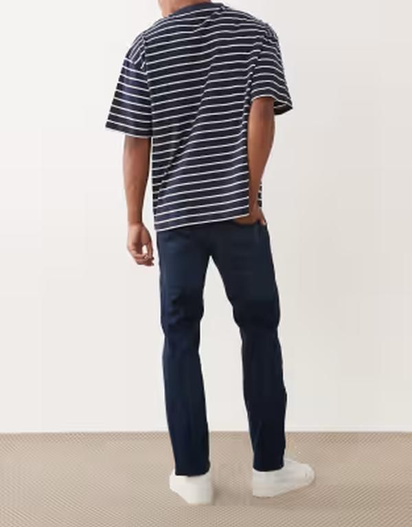 ジャック アンド ジョーンズ メンズ ボトムス デニムパンツ レギュラーフィット ジーンズ Jack Jones Clark regular fit jeans in dark Blue ブルー