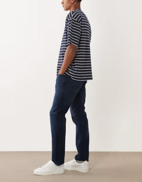 ジャック アンド ジョーンズ メンズ ボトムス デニムパンツ レギュラーフィット ジーンズ Jack Jones Clark regular fit jeans in dark Blue ブルー