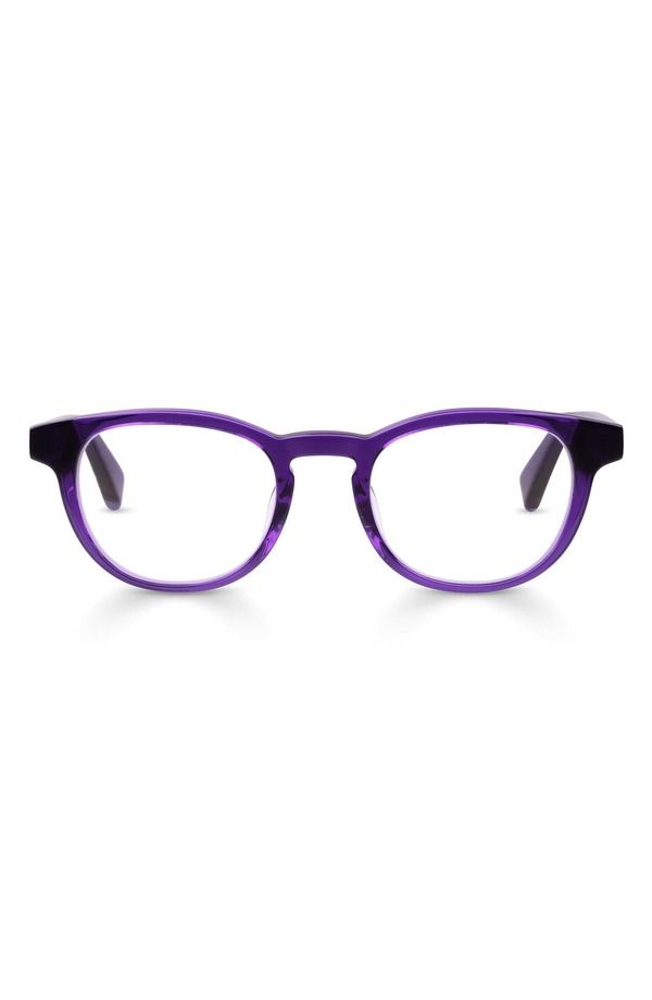 アイブブス レディース アクセサリー サングラス・アイウェア eyebobs Clearly 46mm Round Readinglasses Electric Purple Crystal パープル