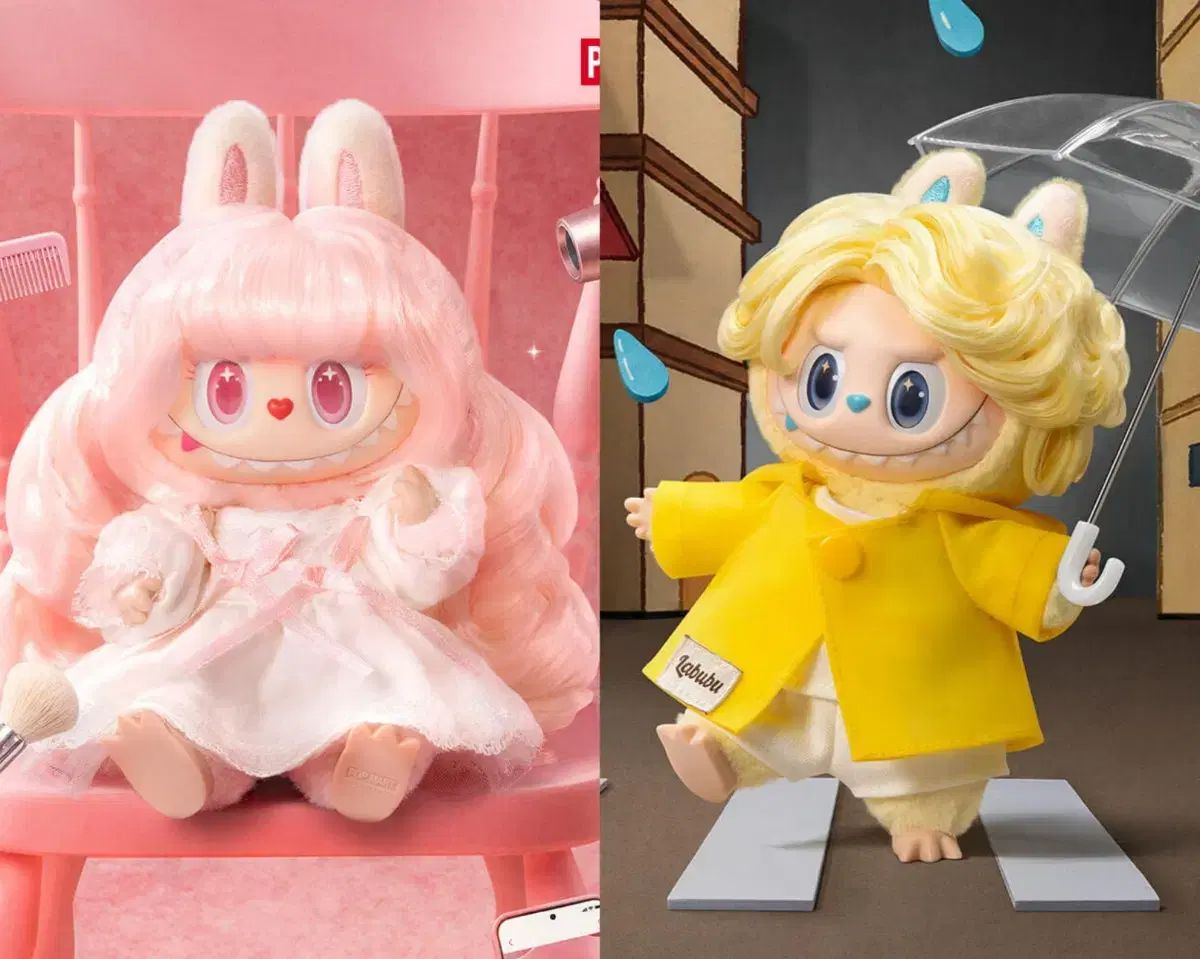 POP MART正規品/ボックス未開封 ラブブ ヘアサロン シリーズ ベルベットアイ+アフターレイン