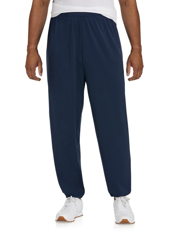 リーボック メンズ ボトムス カジュアルパンツ ジャージー Reebok Performance Jersey ElasticHem Tech Pants Navy ネイビー