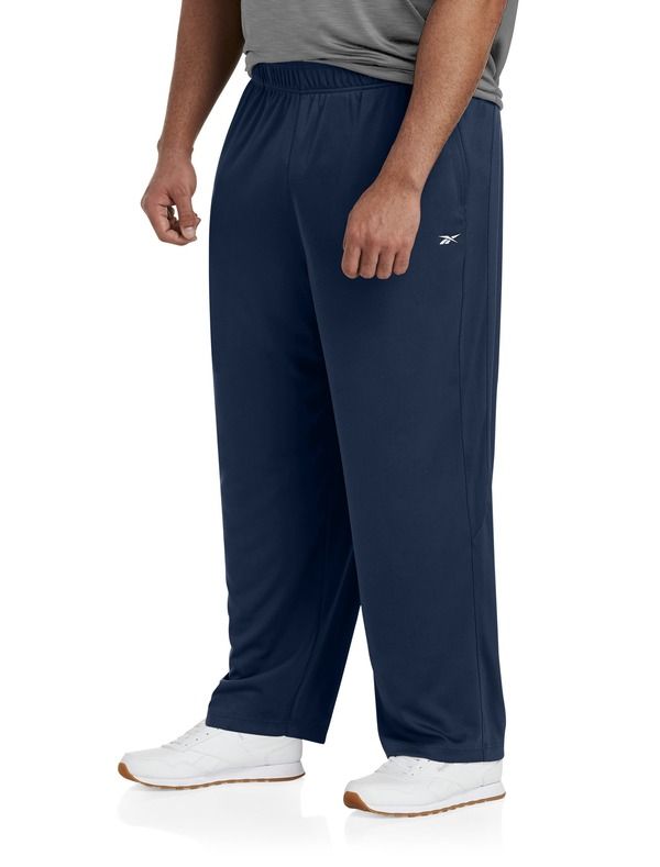 リーボック メンズ ボトムス カジュアルパンツ ニット Reebok Performance DoubleKnit OpenHem Pants Navy ネイビー