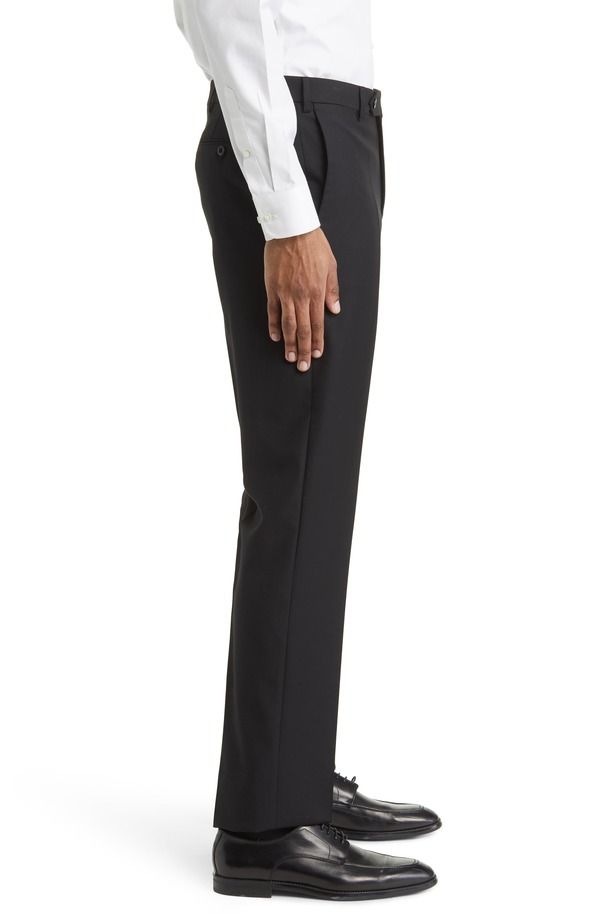 ザネッラ メンズ ボトムス カジュアルパンツ Zanella Devon Super 110serge Trousers Black 1 ブラック