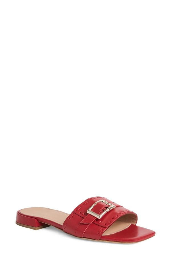 ブルーノマグリ レディース シューズ サンダル Bruno Magli Bellini Buckle Strap Slide Sandal Berry Nappa