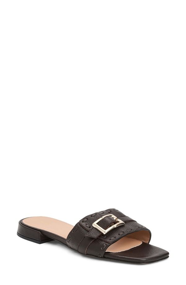 ブルーノマグリ レディース シューズ サンダル Bruno Magli Bellini Buckle Strap Slide Sandal Brown Tumbled ブラウン
