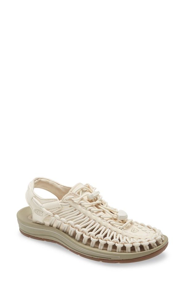キーン レディース シューズ サンダル KEEN Uneek Sandal WhitecapCornstalk