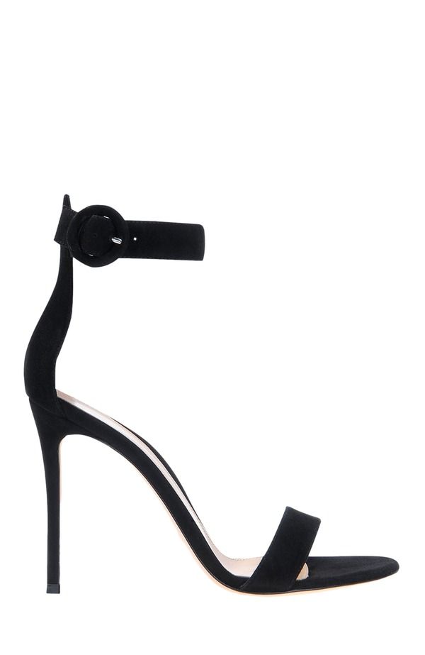 ジャンヴィト ロッシ レディース シューズ サンダル Gianvito Rossi Portofino 105 Sandals Black Suede ブラック