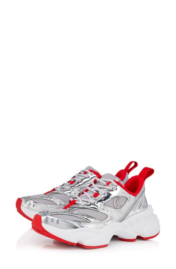 クリスチャン・ルブタン レディース シューズ スニーカー Christian Louboutin So Flo Sneaker Silver シルバー