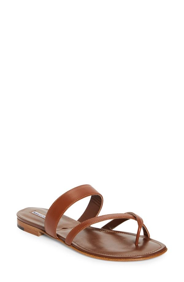 マノロ ブラニク レディース シューズ サンダル Manolo Blahnik Susandal Brown ブラウン