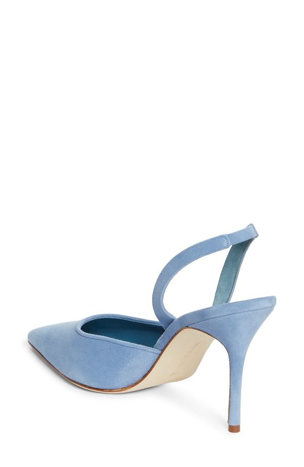 マノロ ブラニク レディース シューズ パンプス Manolo Blahnik Borelapla Slingback Pump Blue ブルー