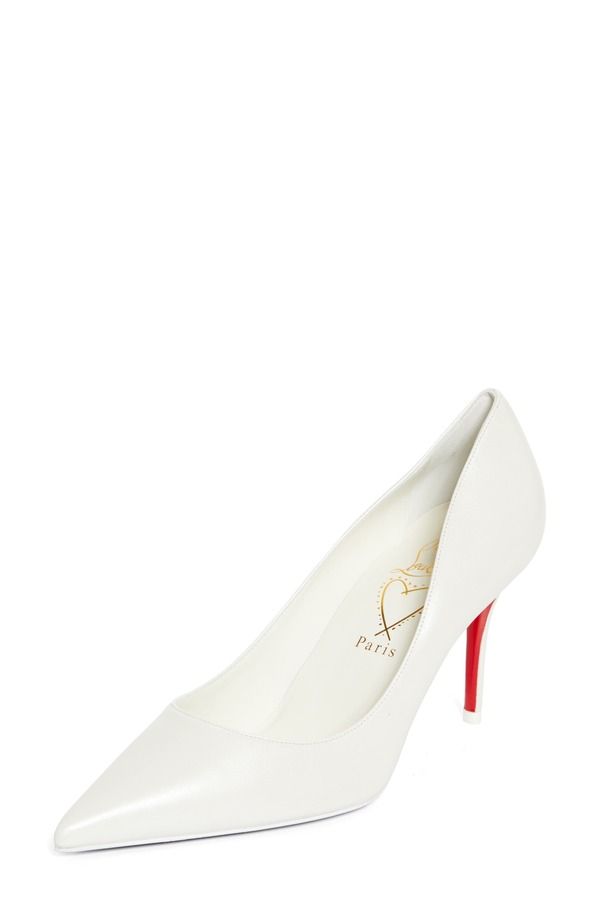 クリスチャン・ルブタン レディース シューズ パンプス Christian Louboutin Miss Z Pointed Toe Pump W667 BiancoLin Snow