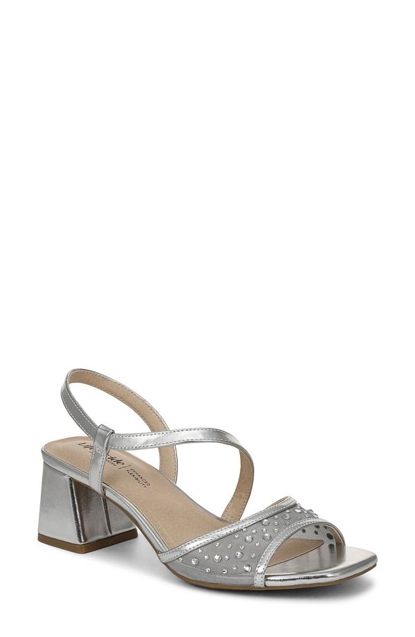 ライフストライド レディース シューズ ヒール サンダル LifeStride Cheyenne Slingback Sandal Silver シルバー