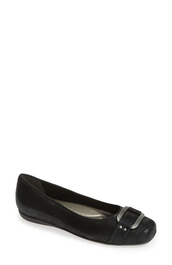 トロッターズ レディース シューズ パンプス Trottersizzle Signature Flat Multiple Widths Available Black Patent ブラック