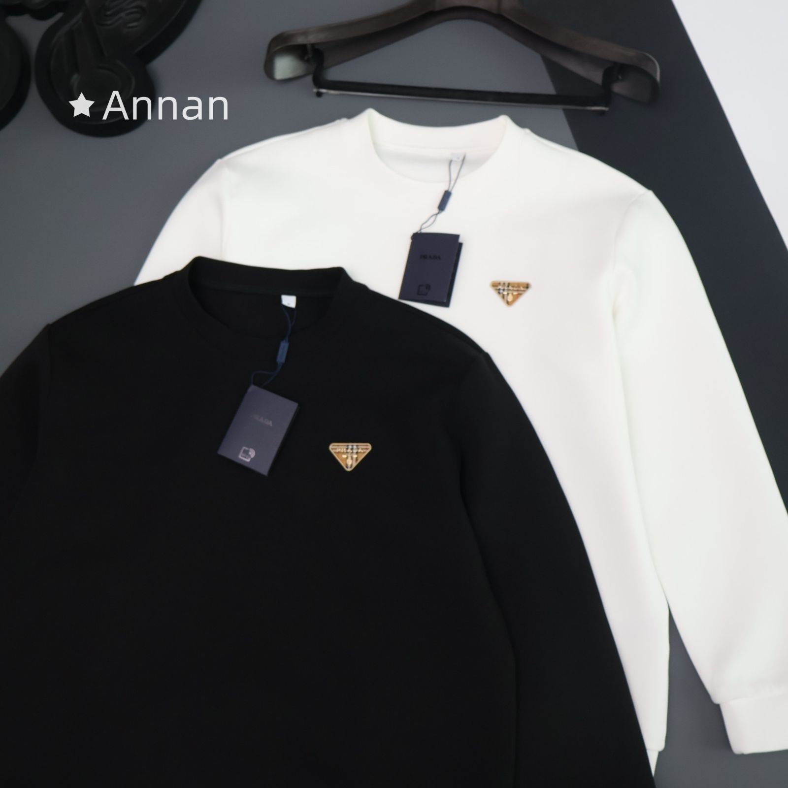 最終値下げ 美品新品 タグ付 PRADA プラダ パーカー 長袖Tシャツ トップス シンプルフード付きパーカー ユニセックス