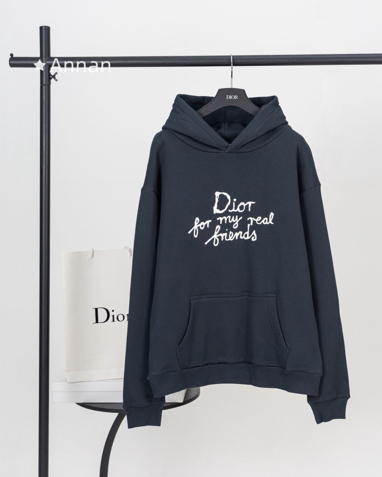 【超極上美品】 美品 新品 タグ付 Christian Dior クリスチャンディオール パーカー 長袖Tシャツ トップス シンプルフード付きパーカー ユニセックス