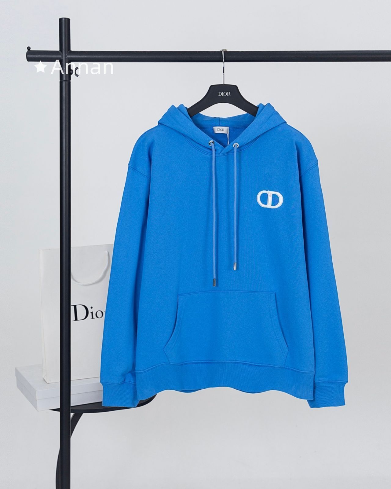 極美品 入手困難新品 タグ付 Christian Dior クリスチャンディオール パーカー 長袖Tシャツ トップス シンプルフード付きパーカー ユニセックス