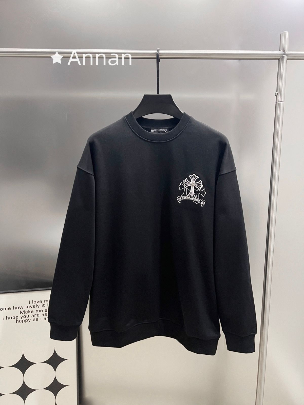 極美品 新品 タグ付 CHROME HEARTS クロムハーツ パーカー シンプルフード付きパーカー ユニセックス