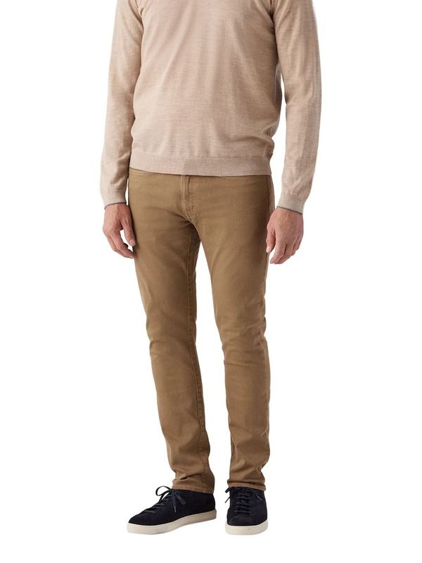 ロバート タルボット メンズ ボトムス カジュアルパンツ Robertalbott Hudson Comfort Stretch 5 Pocket Pant Earth Brown ブラウン - サムネイル