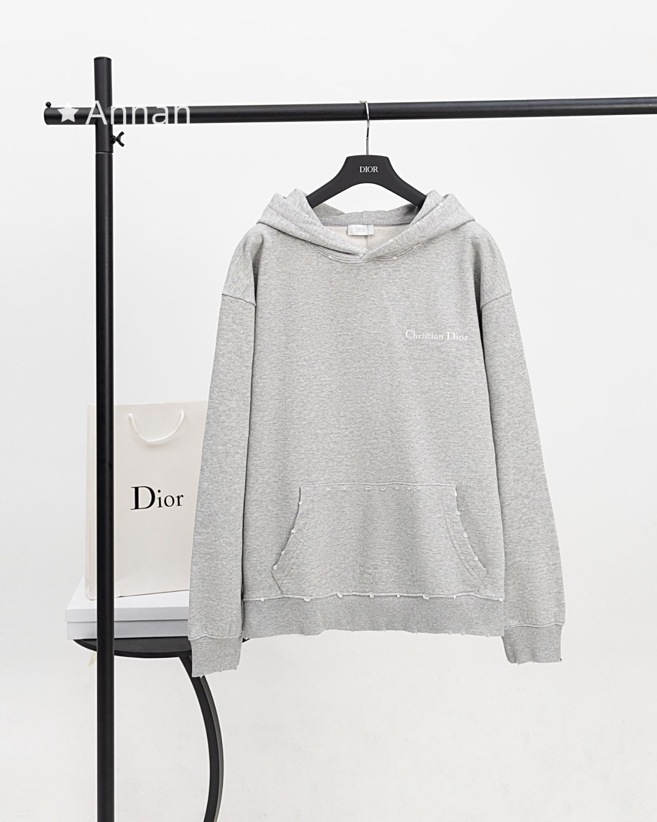状態良 期間限定☆新品 タグ付 Christian Dior クリスチャンディオール パーカー 長袖Tシャツ トップス シンプルフード付きパーカー ユニセックス