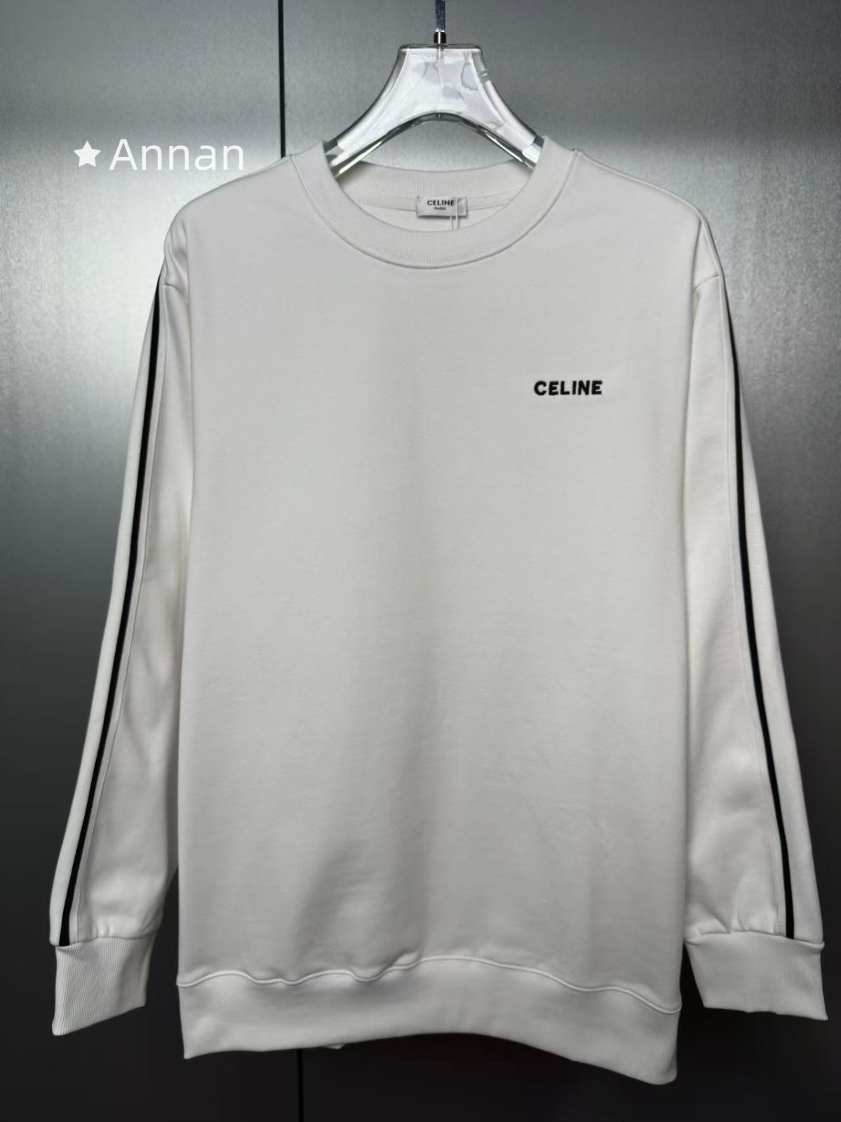 激レア 本日特価 美品新品 タグ付 CELINE セリーヌ パーカー 長袖Tシャツ トップス シンプルフード付きパーカー ユニセックス