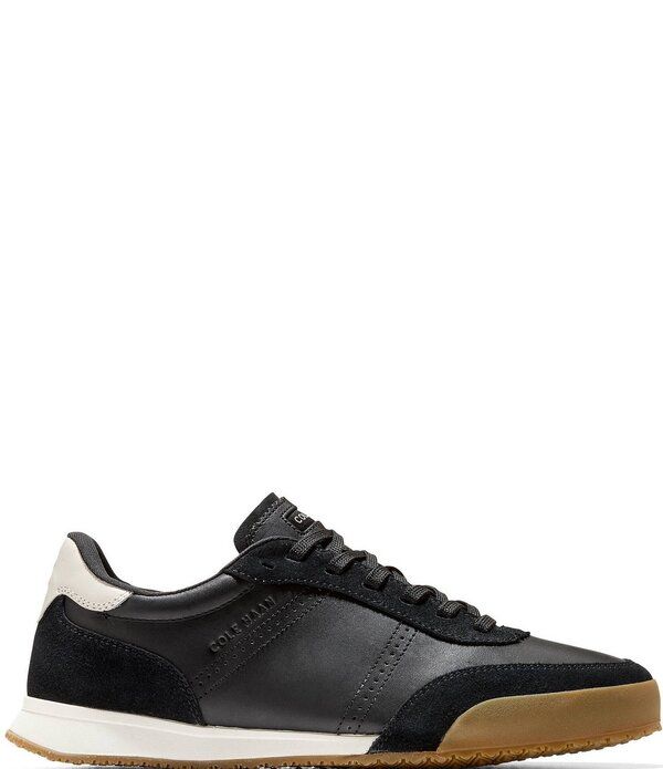 コールハーン メンズ シューズ スニーカー レザー Cole Haan Mens GrandPro Slimline Leather Sneakers BlackIvoryIvory アイボリー コールハーン メンズ シューズ スニーカー レザー Cole Haan Mens GrandPro Slimline Leather Sneakers BlackIvoryIvory アイボリー