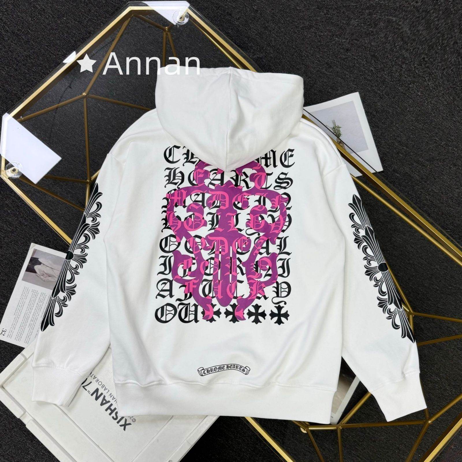 高級 人気商品新品 タグ付 CHROME HEARTS クロムハーツ パーカー シンプルフード付きパーカー ユニセックス