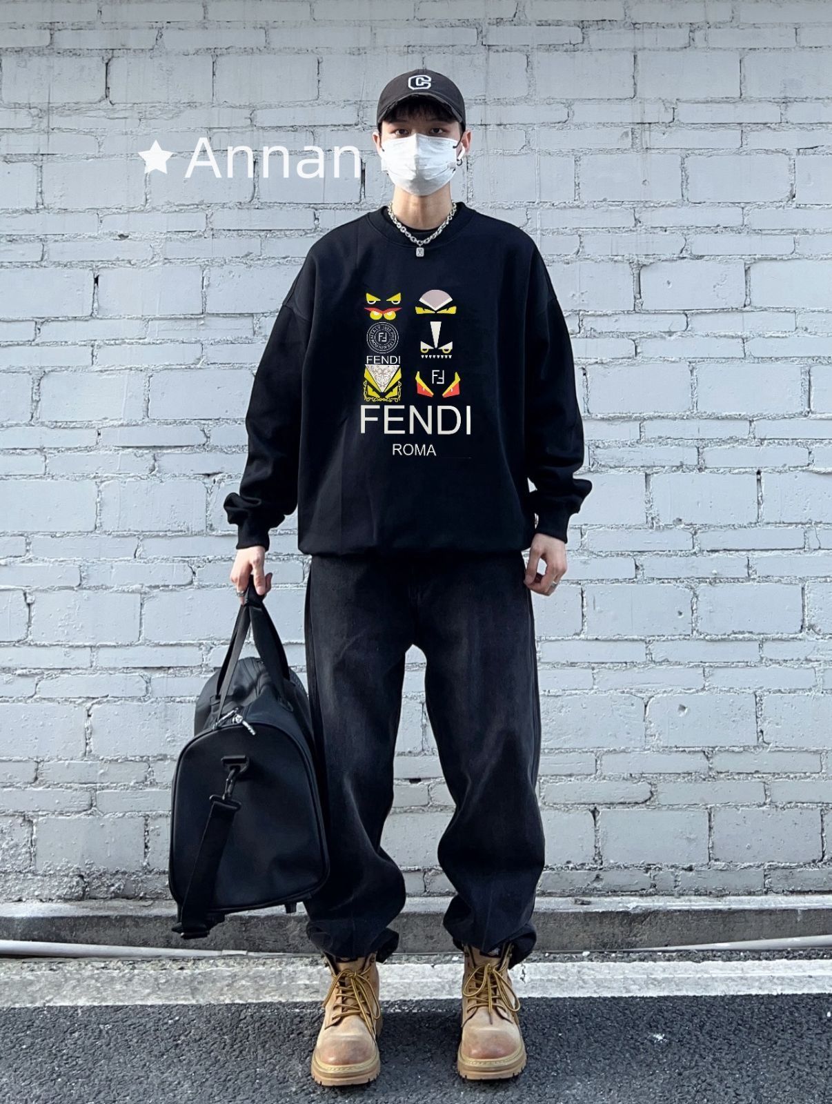 お洒落 極美品 新品 タグ付 FENDI フェンディ パーカー シンプルフード付きパーカー ユニセックス