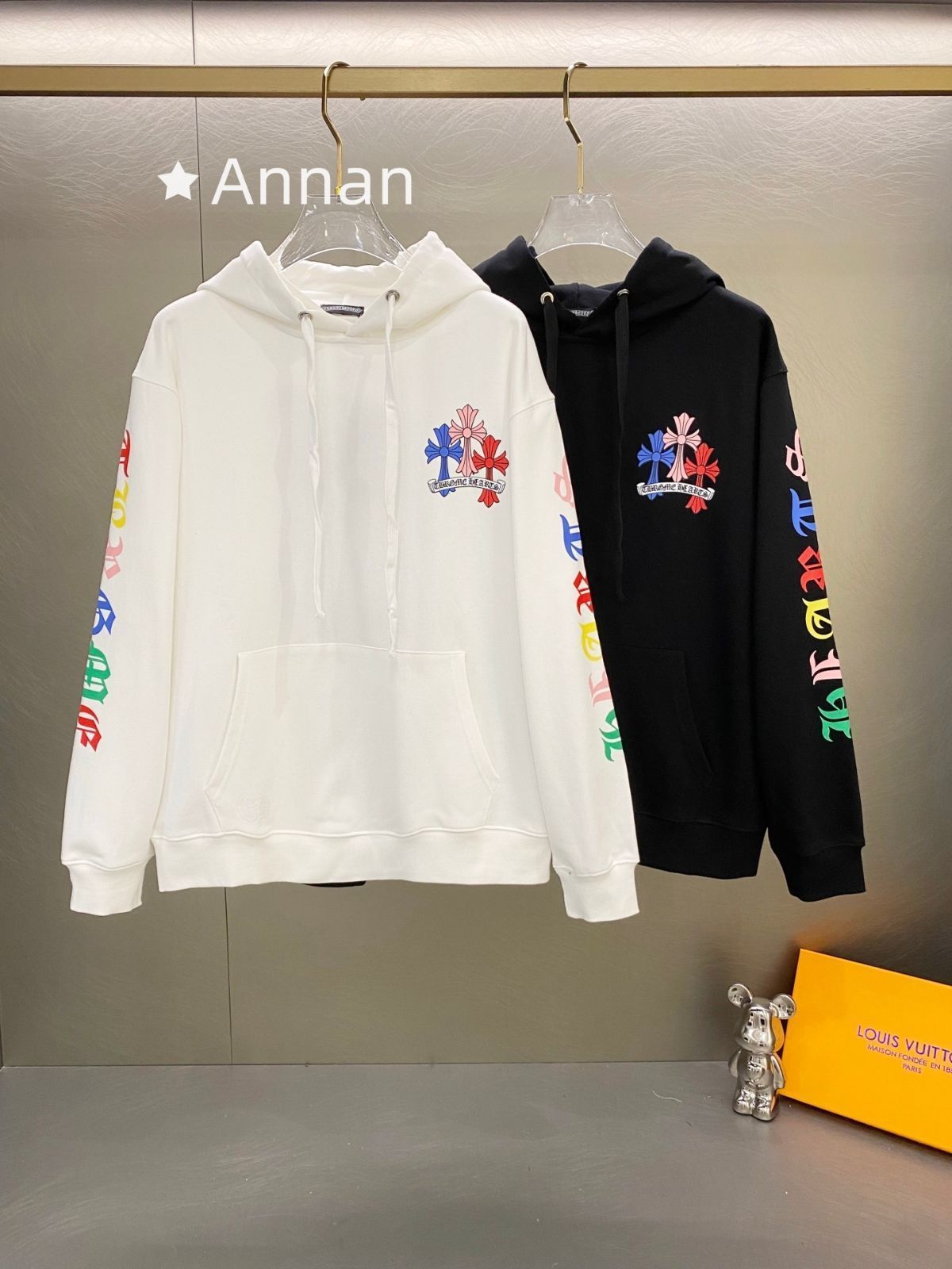 付属付 限定品★★ 人気商品新品 タグ付 CHROME HEARTS クロムハーツ パーカー シンプルフード付きパーカー ユニセックス
