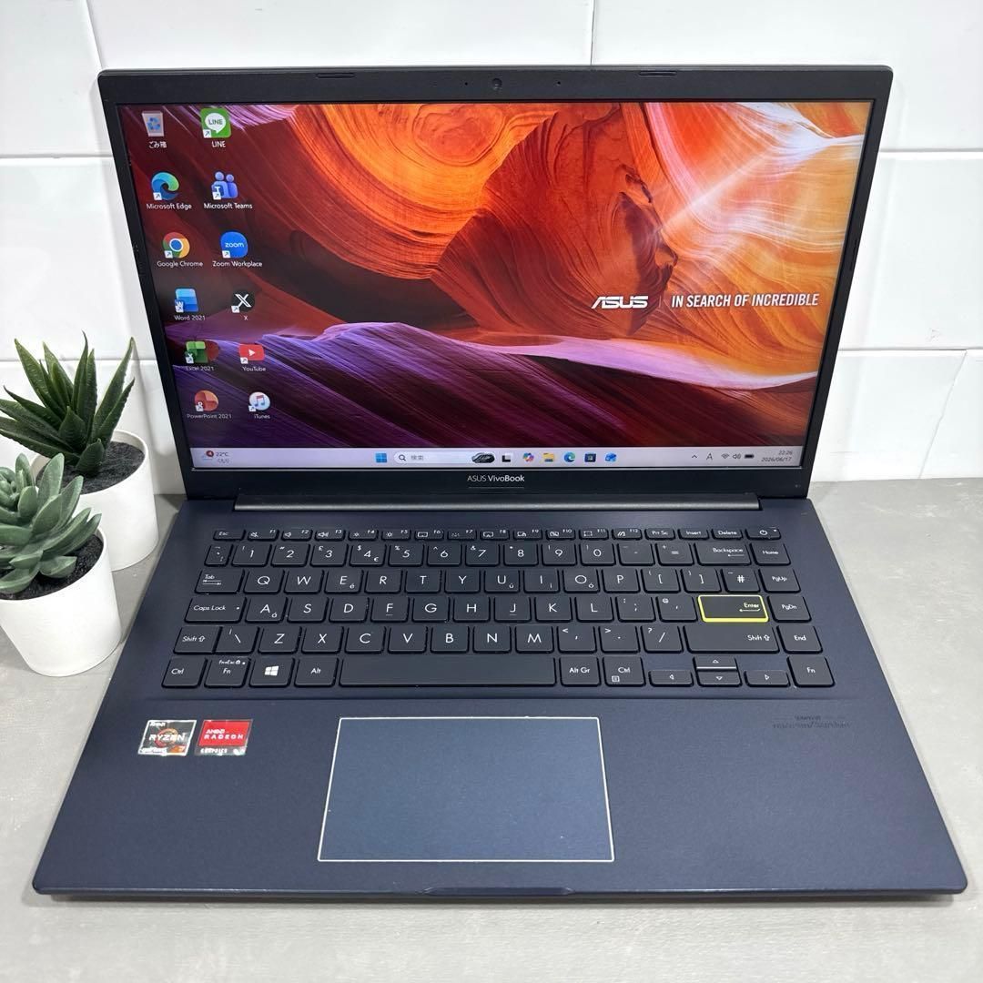 【ASUS】Vivobookビスポークブラック☘️Ryzen7☘️NVMe512