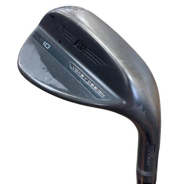 【中古】 タイトリスト VOKEY SPIN MILLED SM10 ジェットブラック 56°/14°F ウェッジ WG 純正特注シャフト (フレックスその他) メンズ 男性用 右利き 右用 Cランク ゴルフクラブ