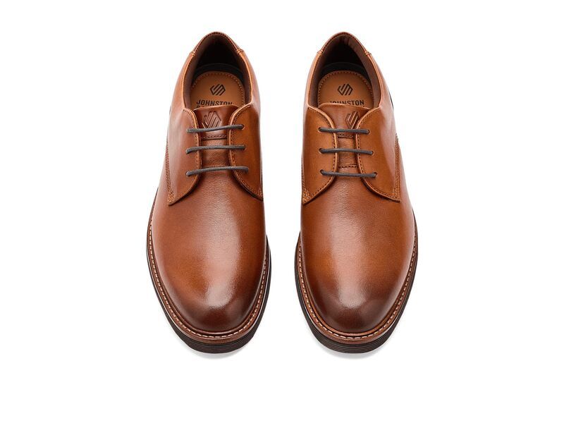 ジョンストンアンドマーフィー メンズ シューズ オックスフォード Johnston Murphy Tyson Plain Toe Tan Full Grain タン