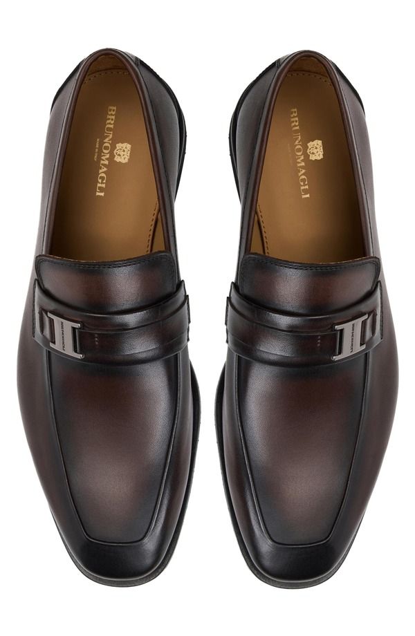ブルーノマグリ メンズ シューズ ローファー Bruno Magli Roma Bit Loafer Dark Brown Calf ブラウン
