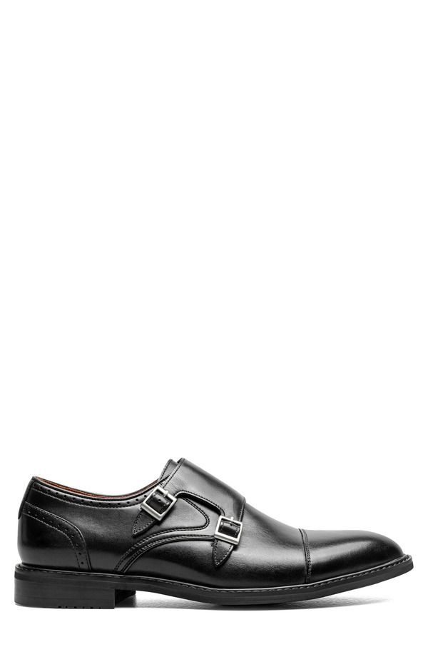 ステイシーアダムス メンズ シューズ モンクストラップ モンク Stacy Adams Boswell Double Monk Strap Shoe Black ブラック