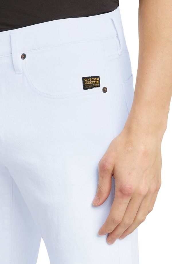 ジースター メンズ ボトムス デニムパンツ スリムフィット ジーンズ GSTAR 3301 Slim Fit Jeans Paper White Gdestroyed ホワイト ジースター メンズ ボトムス デニムパンツ スリムフィット ジーンズ GSTAR 3301 Slim Fit Jeans Paper White Gdestroyed ホワイト