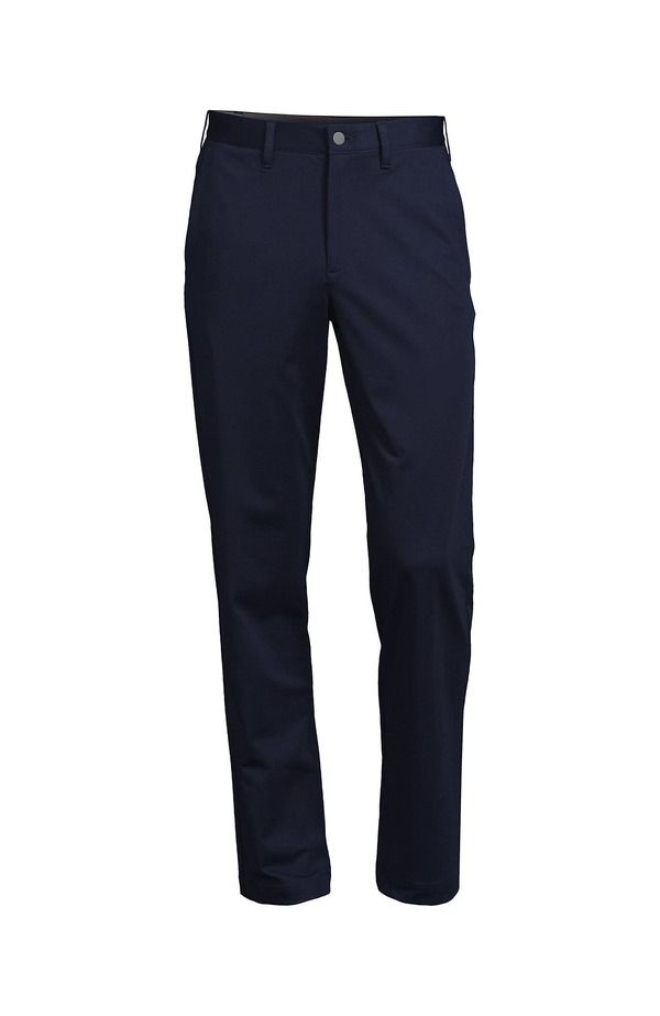 ランズエンド メンズ ボトムス カジュアルパンツ Lands End Traditional Fit Flex Performance Golf Pants Radiant Navy ネイビー